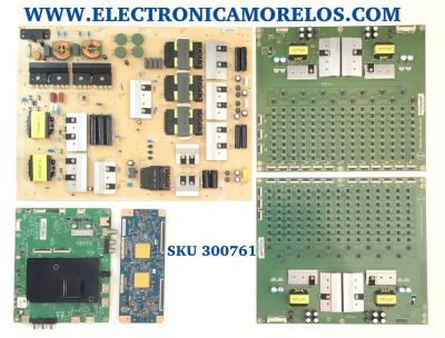 KIT DE TARJETAS PARA TV VIZIO / MAIN XKCB02K020 / 715GA755-M0D-B00-005Y / FUENTE ADTVJ1845ABB / 715G9301-P01-001-003M / T-CON 55.75T08.C08 / 75T08 C00 CTRL / DRIVER LNTVJT12ZAAAL / DRIVER LNTVJT12ZAAAM / PANEL T750QVF04.4 / MODELO P75QX-H1
